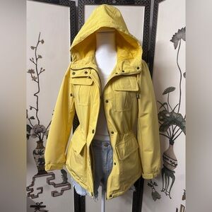Lucky Brand Women's Rain Jacket in Bright Yellow